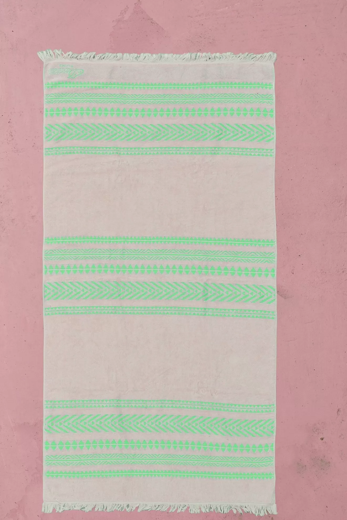 Flash Sale Devotion TWINS Beach Towel-N.Green/Offwhite