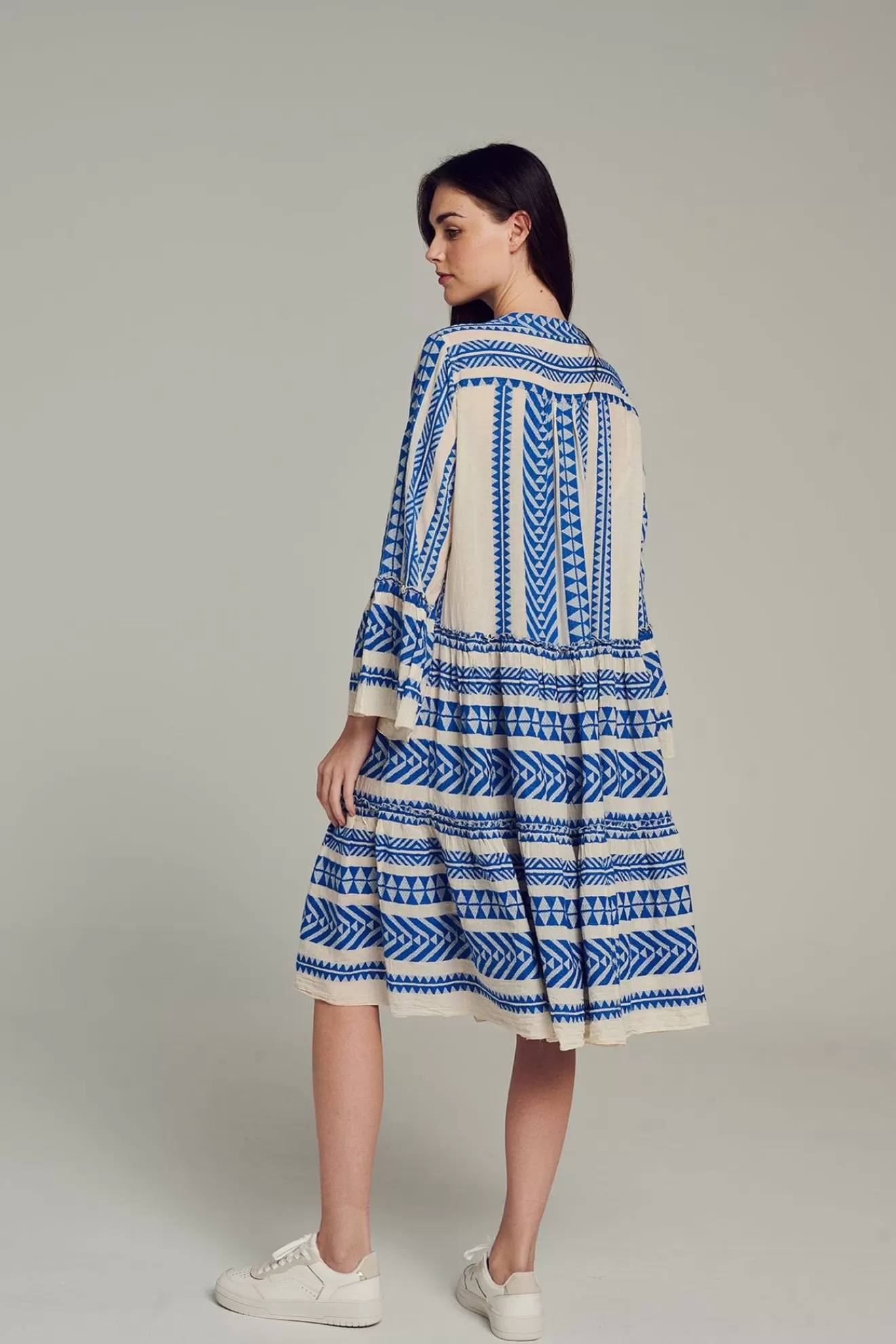 Store Devotion TWINS Ella Midi-Blue/Offwhite