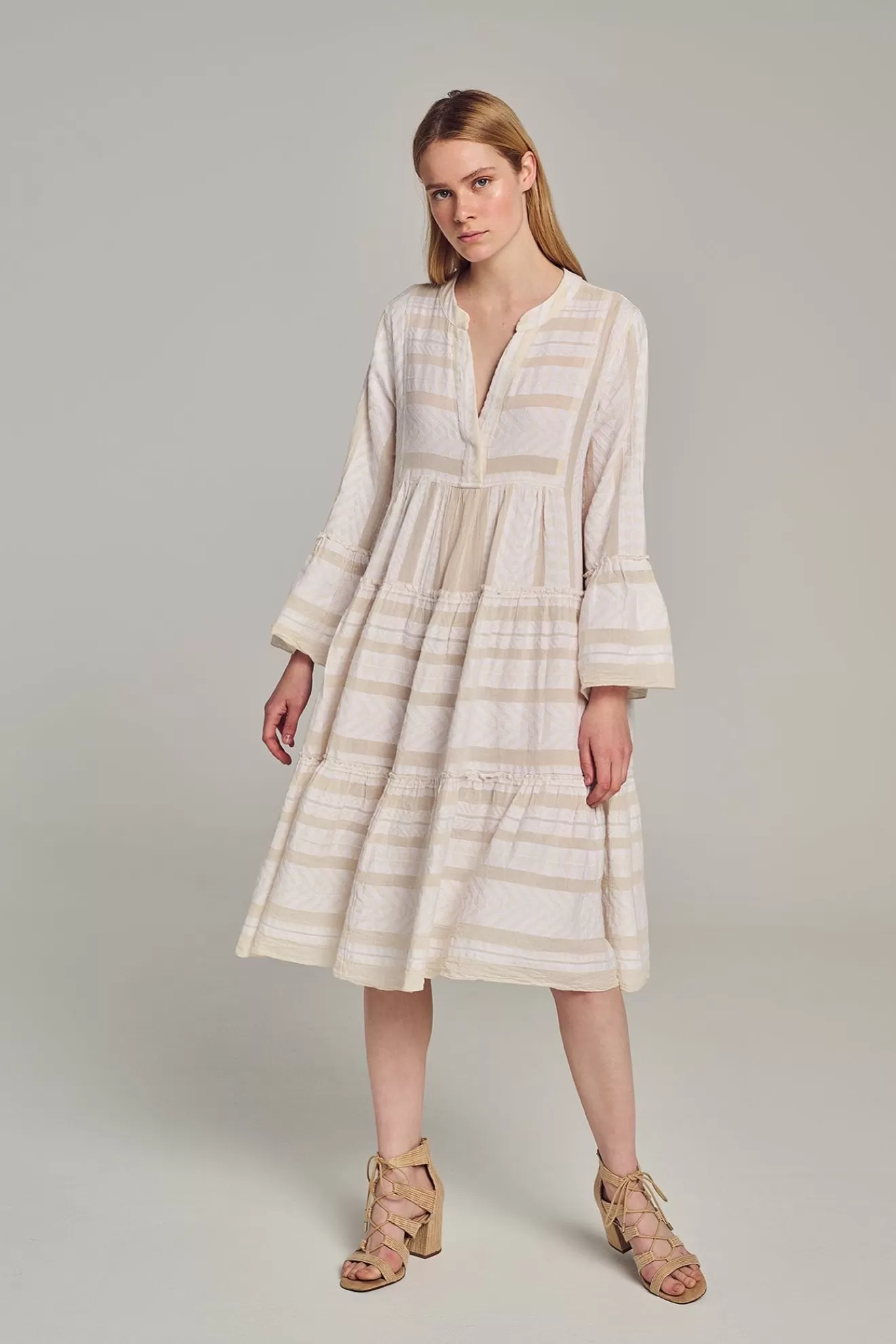 Sale Devotion TWINS Ella Midi-Ecru/Offwhite