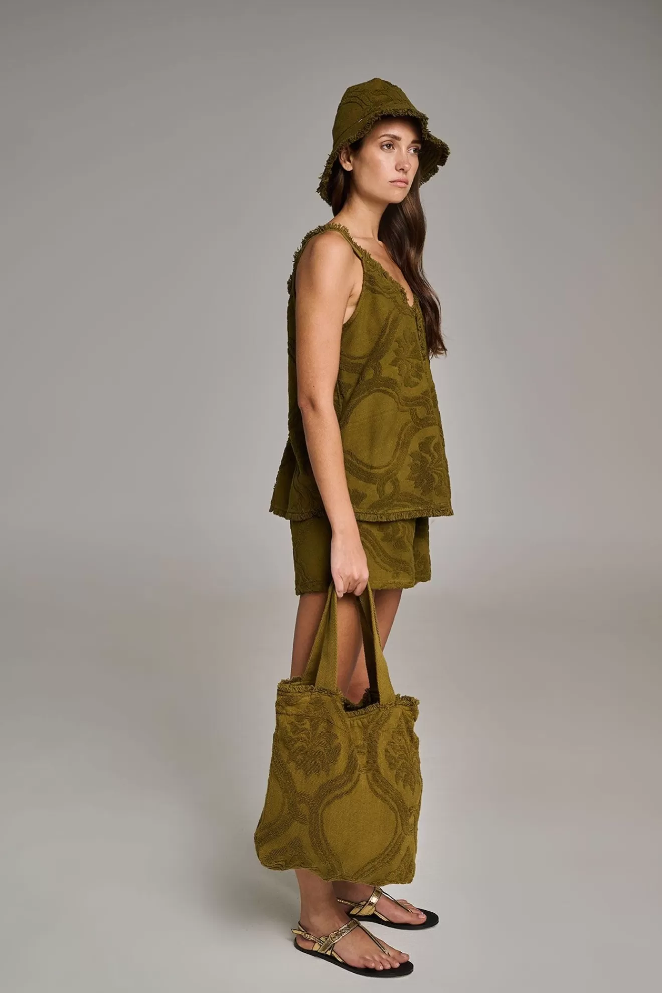 Sale Devotion TWINS Ounakitis-Khaki Terry