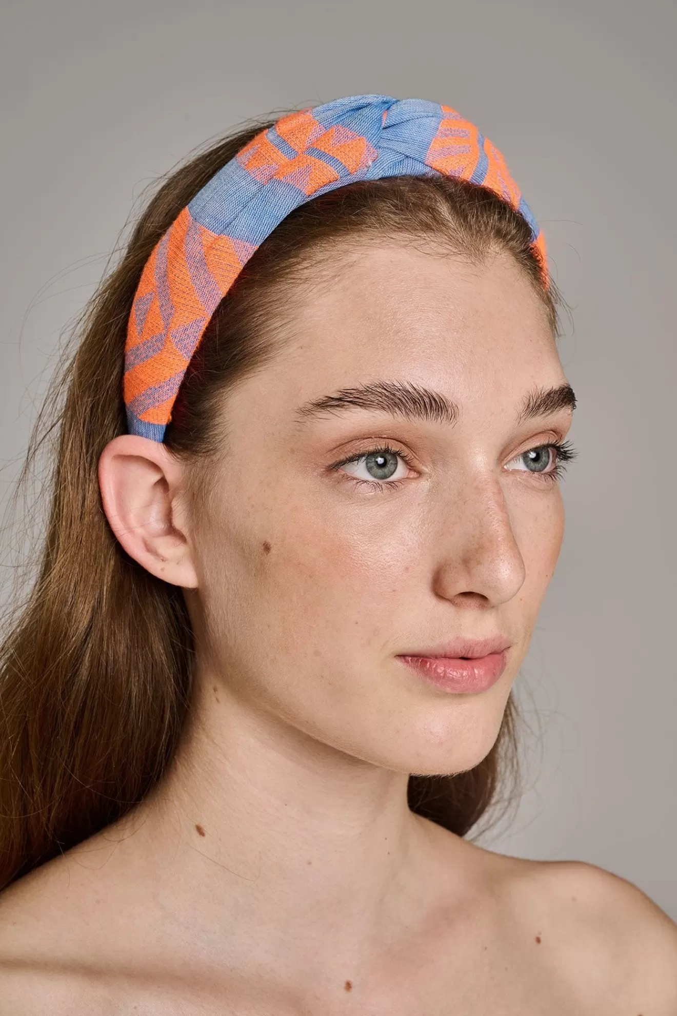 Best Devotion TWINS Twist Hairband-Orange/Blue